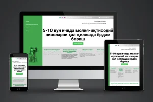 Редизайн сайта-визитки для частного юриста (Узбекистан)